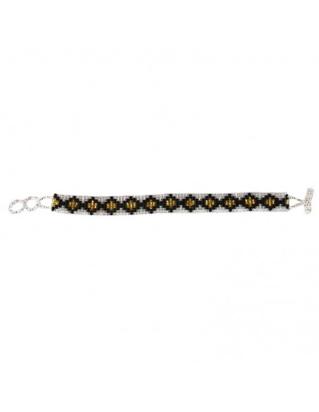 Thin Ethnic Seed Beads Bracelet
