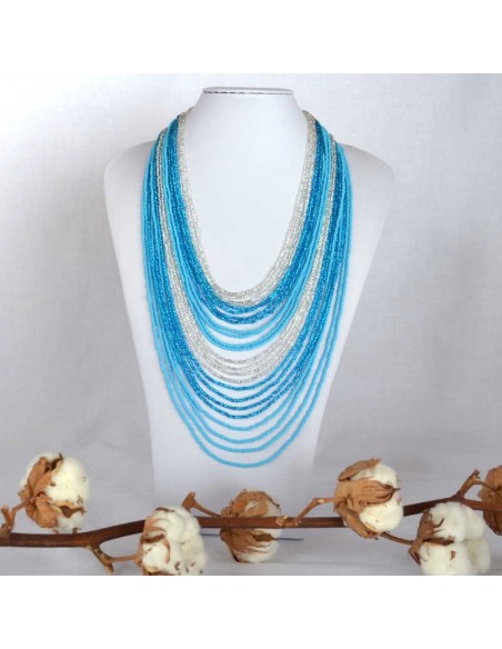 Collier Chingo bleu