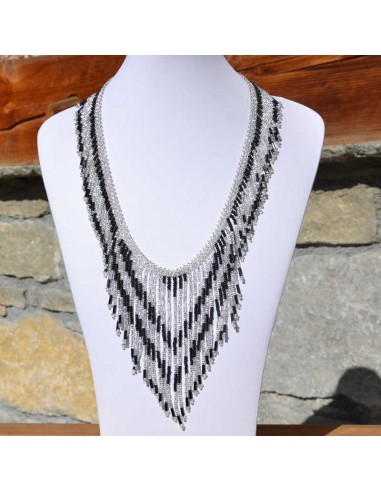 TACANA Black Ethnic beads Necklace