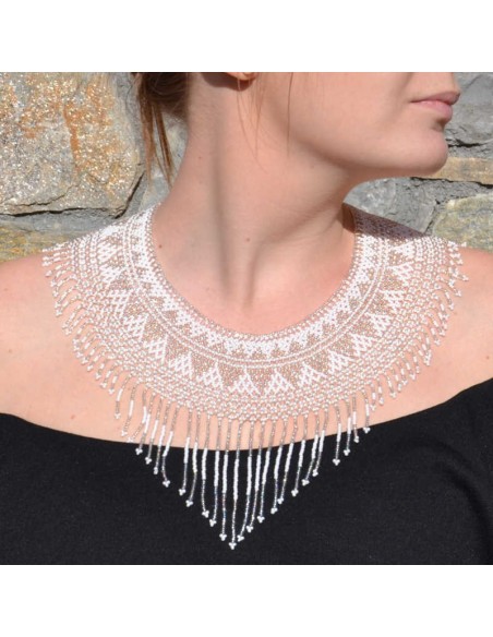 Collier ipala blanc