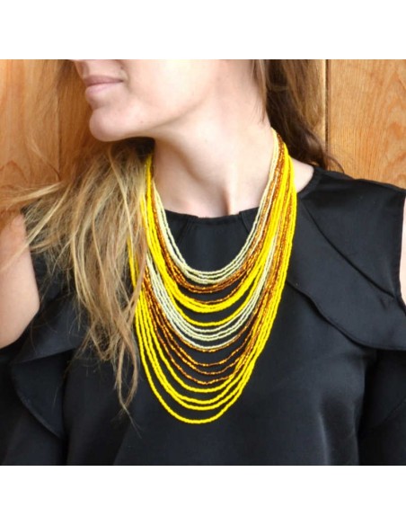 Collier Chingo jaune