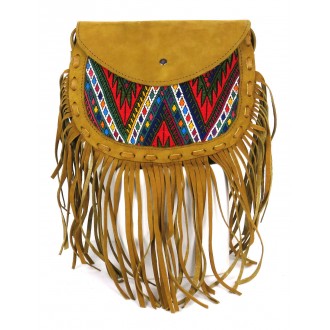Ethnic Little SlingBag Multicolored Fringes CHICHI