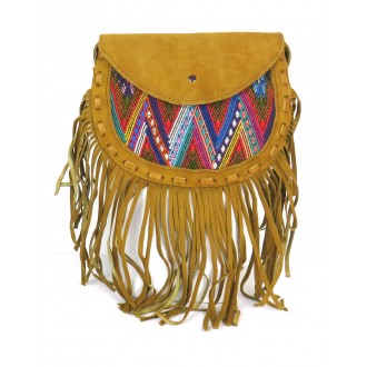 Ethnic Little SlingBag Multicolored Fringes CHICHI
