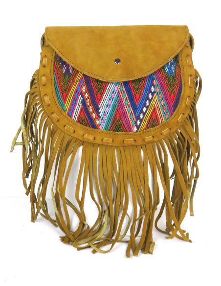 Ethnic Little SlingBag Multicolored Fringes CHICHI