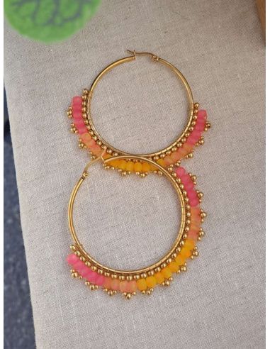 glass beads Earings