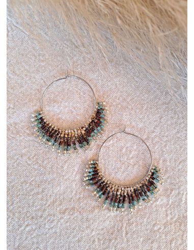 Créole Hippie M Indian spirit argenté