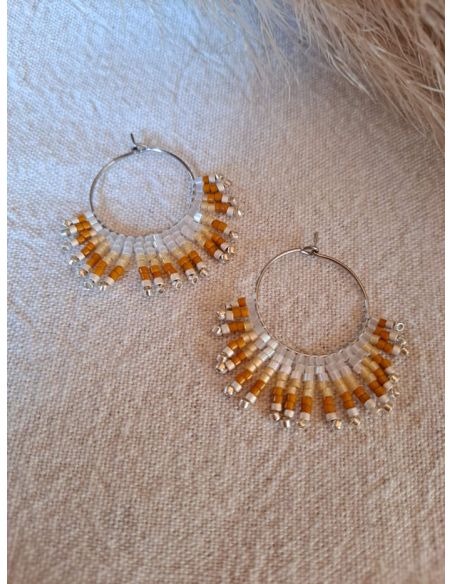 Créole Hippie S moutarde argenté